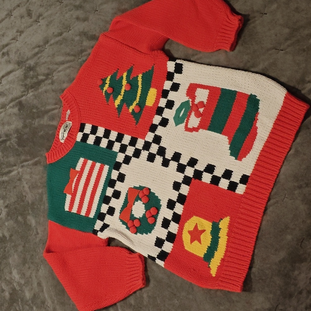 Knitworks Festive Red and Green Sweater